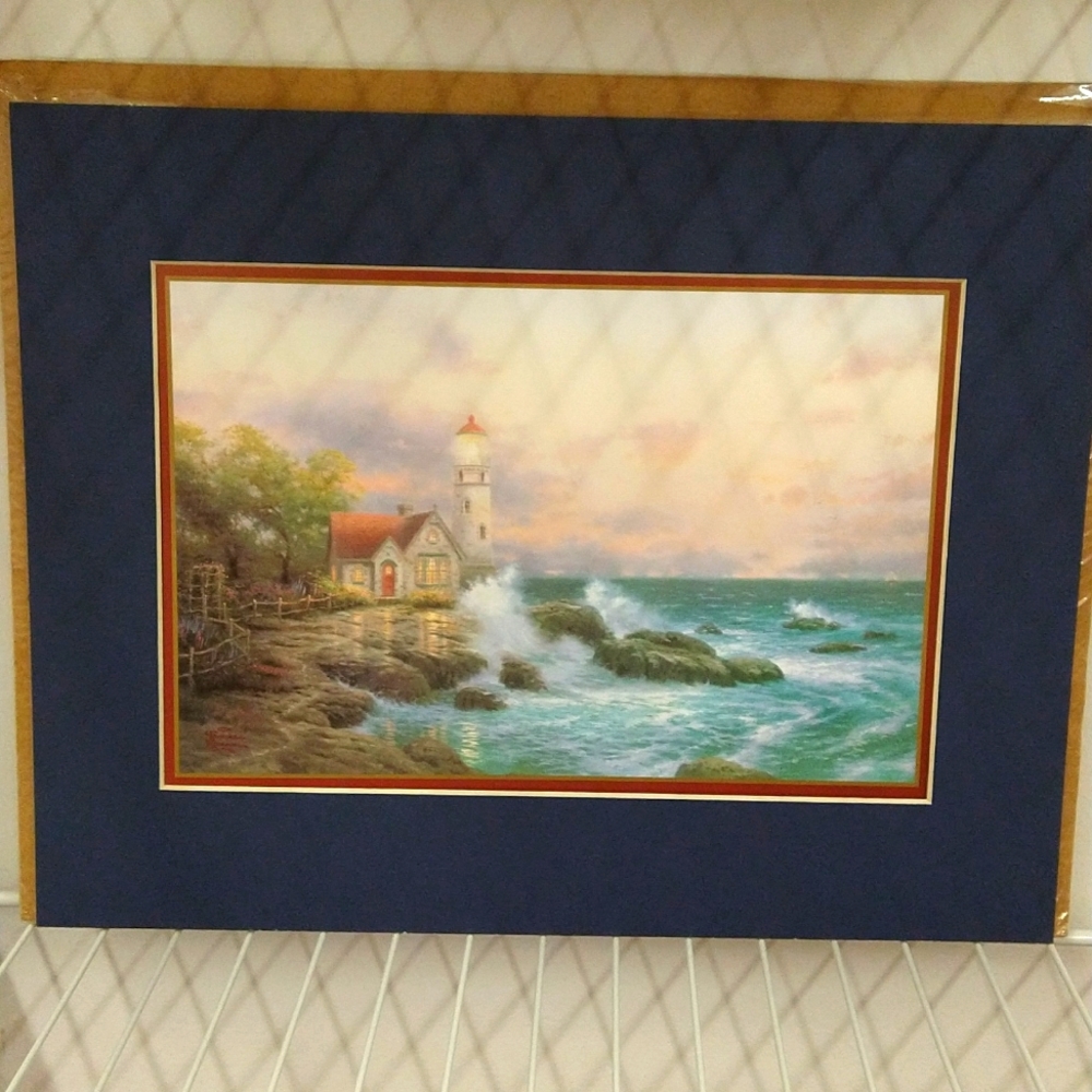 Beacon of Hope Thomas Kinkade Matted Print